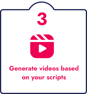 Generate videos based on your scripts
